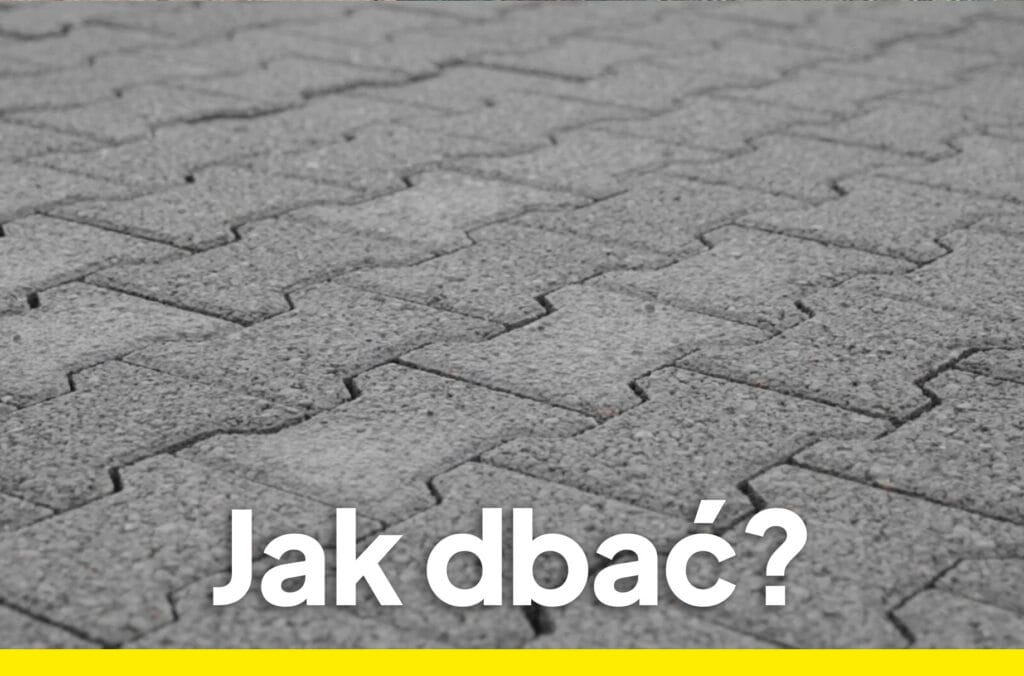jak dbać o kostkę brukową czyszczenie pielęgnacja