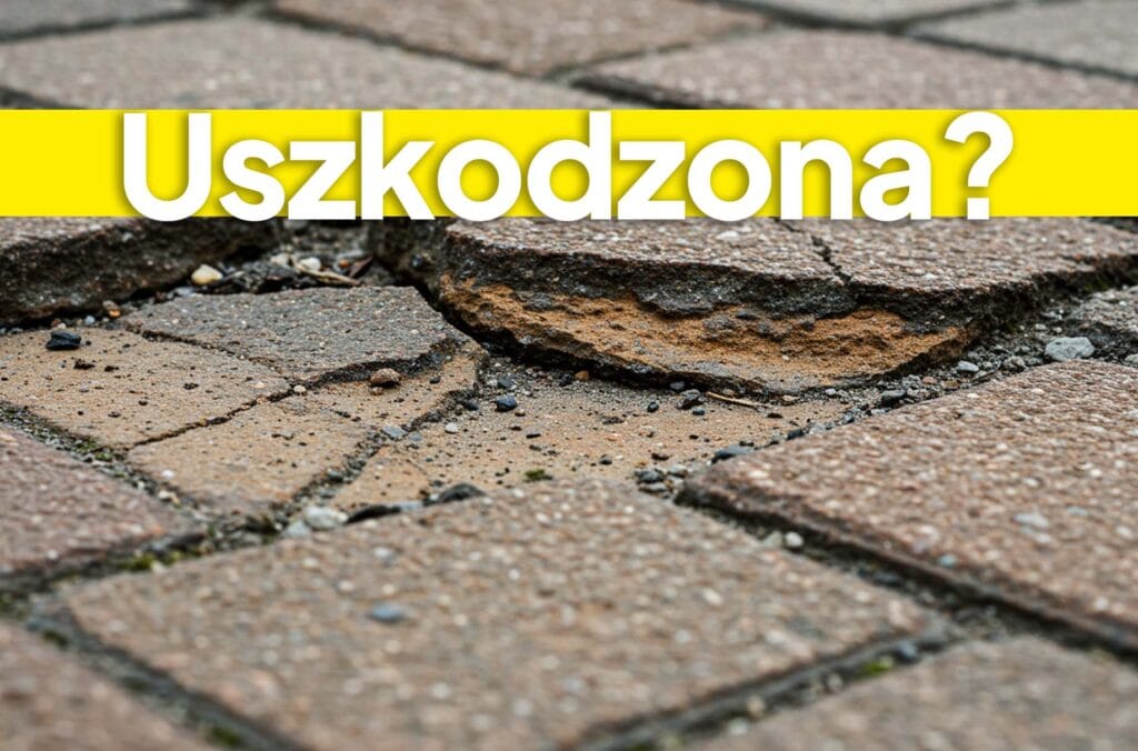 co niszczy kostkę brukową błędy uszkodzenia kostki